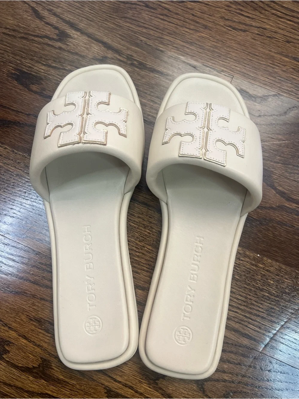 Tory Burch cream leather
